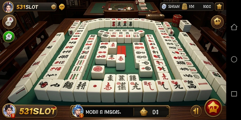 Tampilan gameplay Mahjong yang menarik dan menantang di 531SLOT.