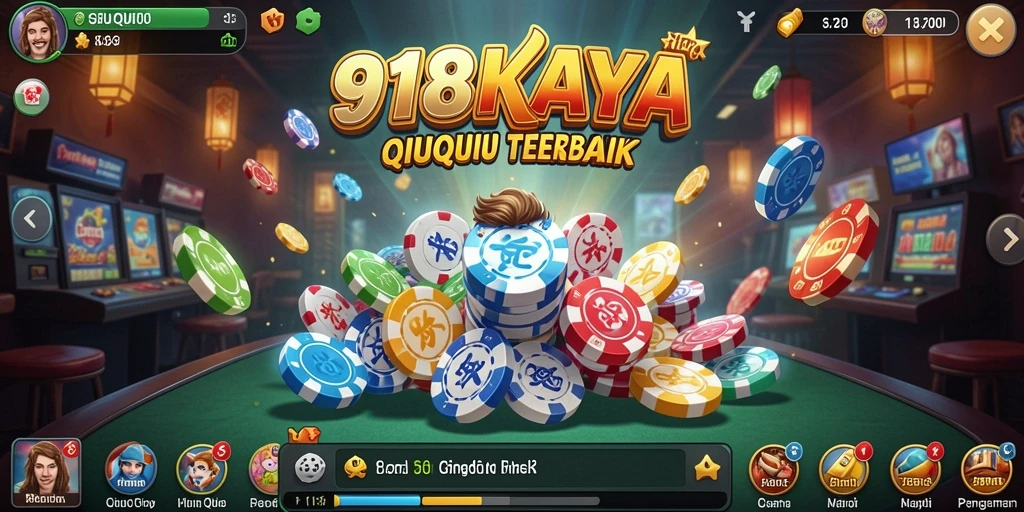 Gameplay QiuQiu yang seru di 918KAYA.