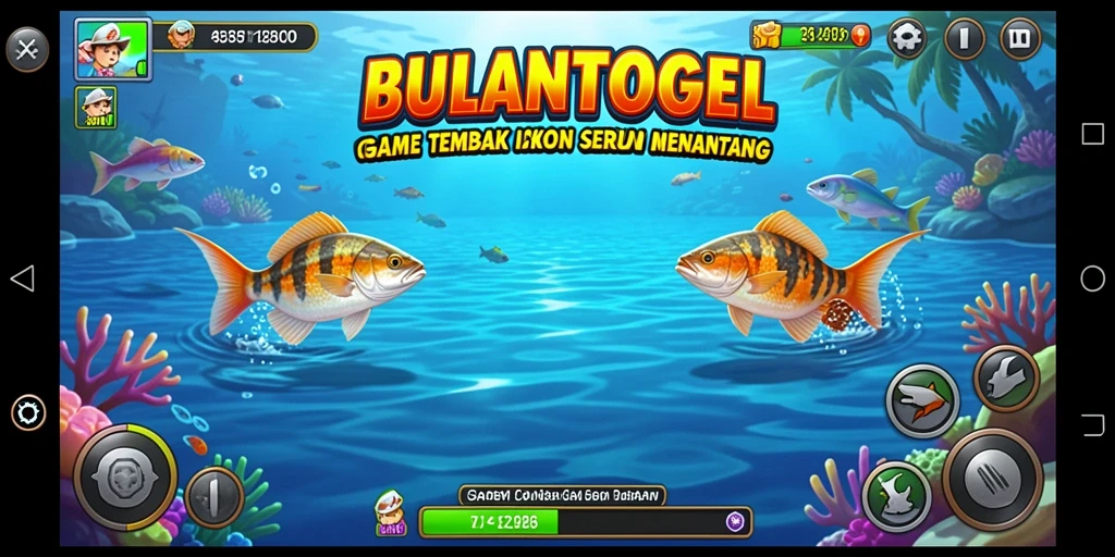 Gameplay seru <strong>BULANTOGEL</strong> dengan aksi tembak ikan yang memukau.