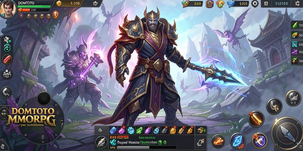 Screenshot gameplay DOMTOTO yang menampilkan aksi seru dalam petualangan MMORPG.
