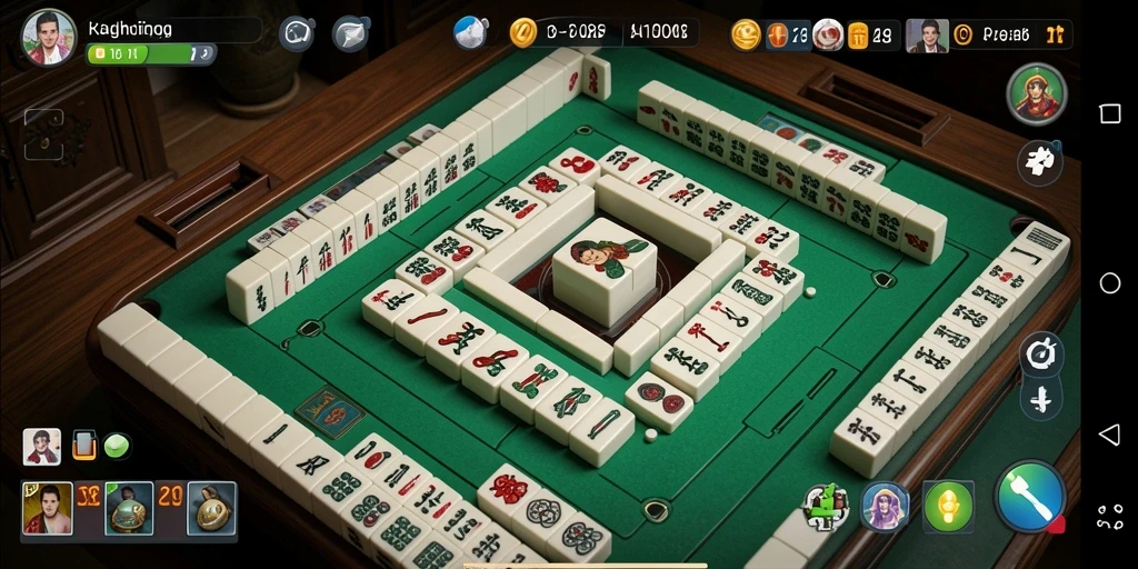 Tampilan gameplay Mahjong yang mengasyikkan dalam FO8.