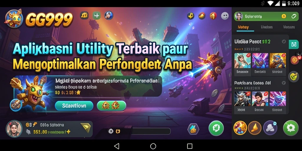 Tampilan antarmuka GG999 yang sederhana dan mudah digunakan.