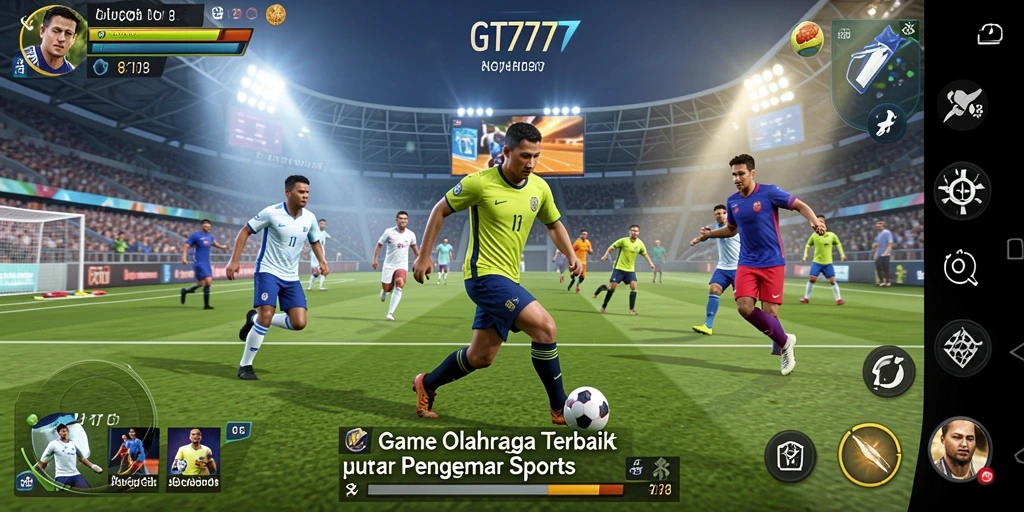 Tangkapan layar menunjukkan momen mendebarkan dalam pertandingan olahraga.