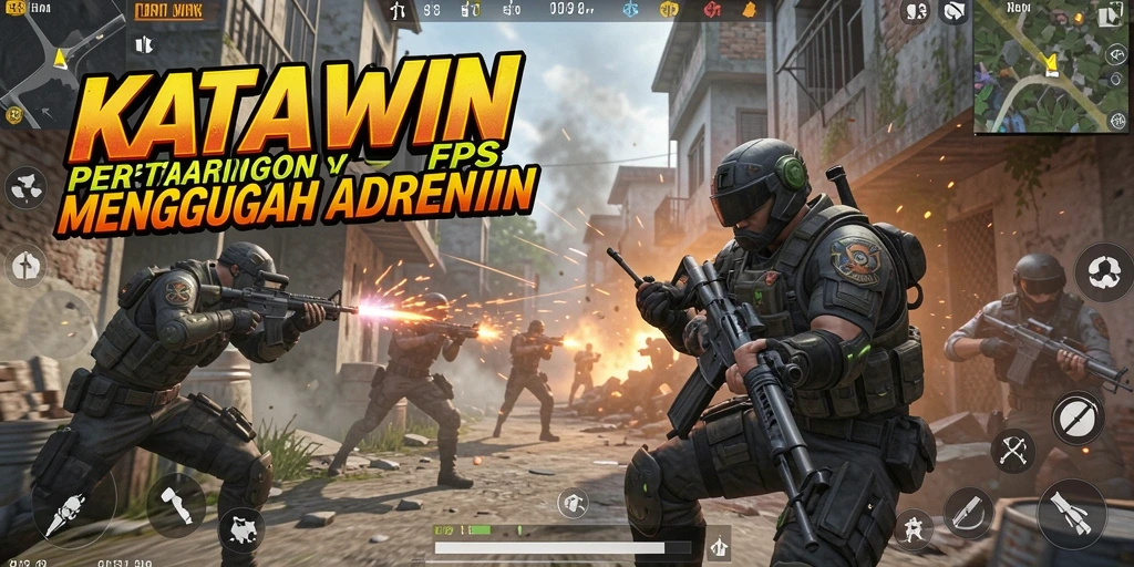 Gameplay KATAWIN yang menegangkan dan menantang di medan perang.