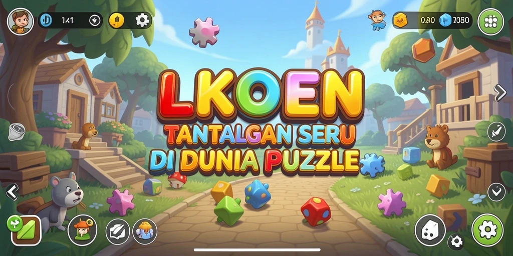 Screenshot gameplay LKOPEN dengan tantangan Puzzle yang menarik.