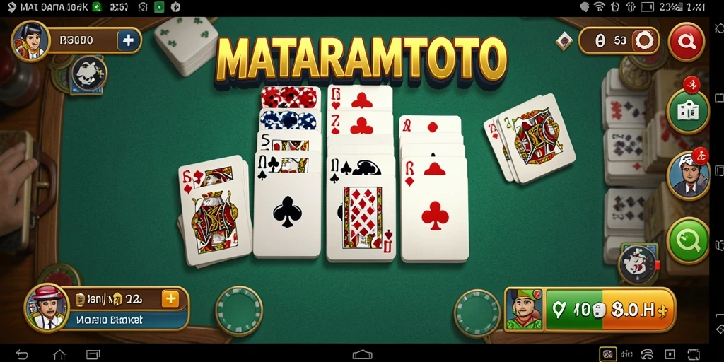 Tampilan gameplay menarik di MATARAMTOTO dalam permainan Domino.