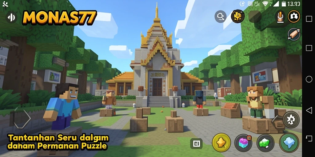 Tampilan gameplay MONAS77 yang menantang dan menarik.