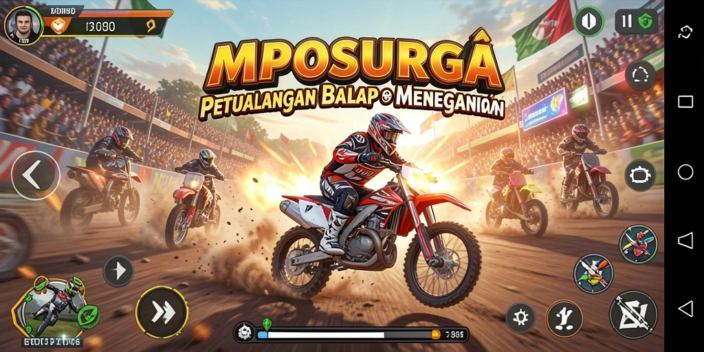 Gameplay seru dalam balapan mobil yang menegangkan di MPOSURGA.