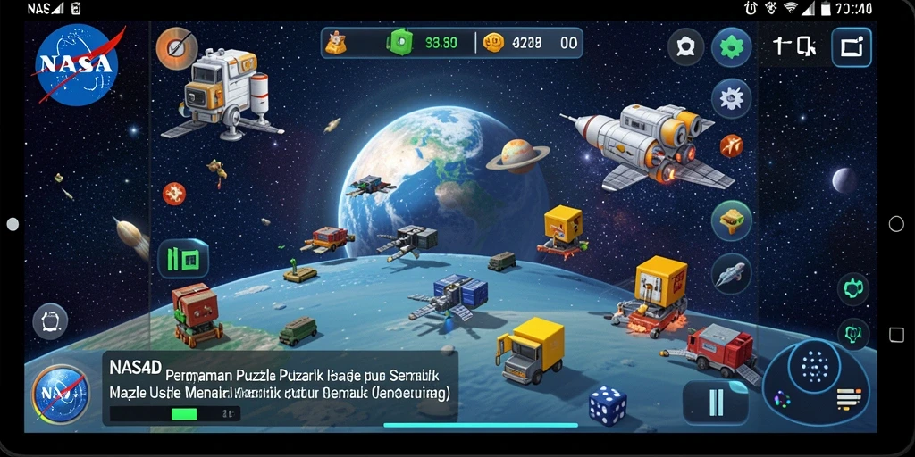 Tampilan gameplay <strong>NASA4D</strong> menampilkan banyak puzzle yang menantang dan menyenangkan.