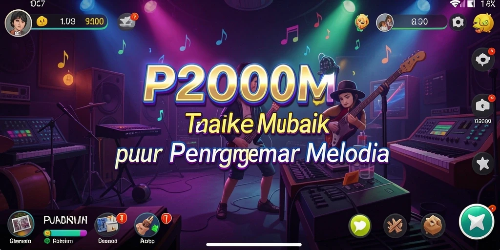 Screenshot utama P200M menampilkan gameplay menarik dengan efek visual yang memukau.