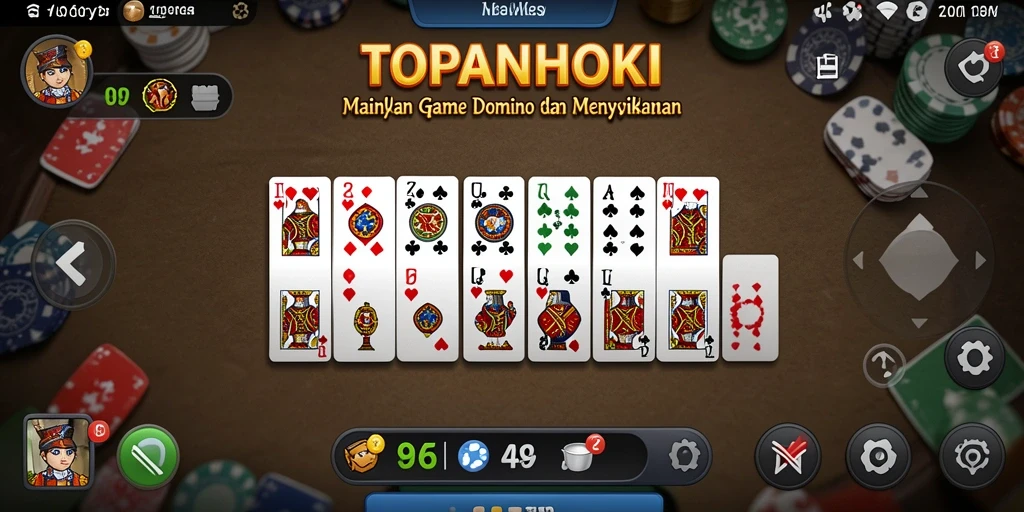 Tampilan gameplay TOPANHOKI yang menarik dan seru.
