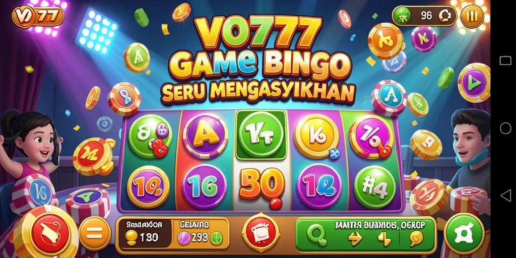 Tampilan gameplay Bingo yang mengasyikkan di VO777.